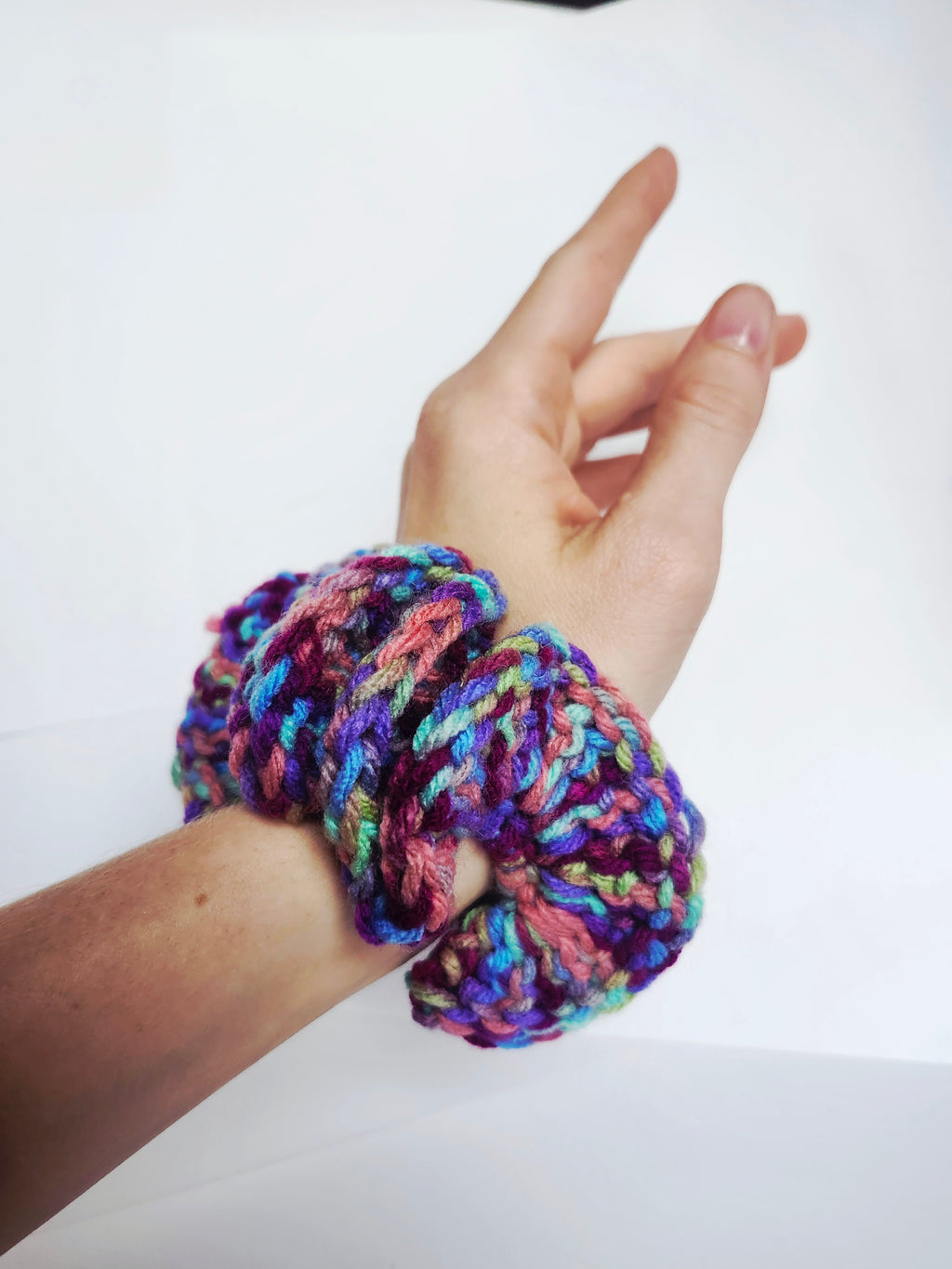 Scattered nerds scrunchy
